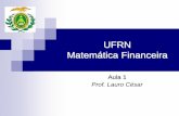 Aula 1 - Matemática Financeira