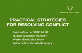 Practical Strategies for Resolving Conflict