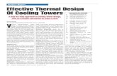 Effective Thermal Design of Cooling Towers