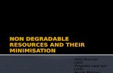 Non Degradable Resources and Its ion
