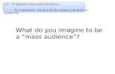 Mass Audience Theory & Media Influence