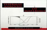 Thermal Analysis of Materials - Marcel Dekker