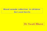 Blood Sample Collection in Children