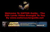 SWTOR Guide - The Sith Lords