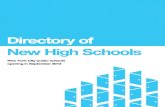 Directory of New High Schools