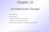 Pressman Ch 10 Architectural Design