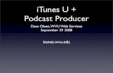iTunes U + Podcast Producer