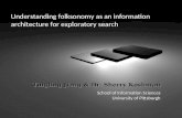 Folksonomy as an information architecture for exploratory search