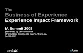 Experience Impact Framework