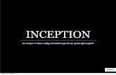 Inception - lean förstudie - för ett lyckat agilt projekt