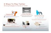 Fallon Brainfood: 6 Ways To Play Twitter - Winning Strategies for Brands on Twitter