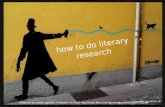 Research Tips for Literature