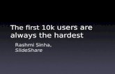 First 100k users are always the hardest