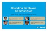 2020 Social Decoding Employee Communities