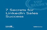 7 Secrets for Linkedin Sales Success by Linkedin Sales Solutions and Go To Meeting