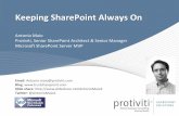 Keeping SharePoint Always On