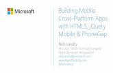 Building Mobile Cross-Platform Apps with HTML5, jQuery Mobile & PhoneGap