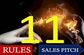 The 11 Rules of SALES PITCH
