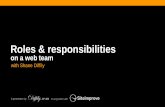 Roles & Responsibilities on a Web Team