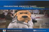 PREVENTING ID THEFT GUIDE FOR CONSUMERS