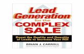 Lead Generation for the Complex Sale: Chapter 1