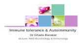 Tolerance & autoimmunity