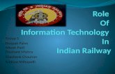 Role of information technology in indian railway