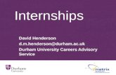Internships! (Careers Advisory Service presentation)
