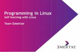 Linux programming - Getting self started