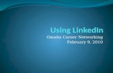 Using Linked In For A Job Search