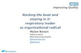 Rocking the boat and staying in it - Helen Bevan