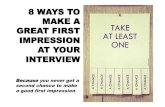 8 Ways To Make A Great First Impression At Your Interview