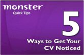 5 Ways to Get Your CV Noticed