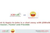 JOBtalk - Hunt & Apply to jobs through Yahoo! Messenger