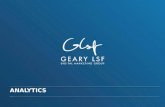 Geary LSF University Presents: Analytics Basics