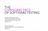 The changing face of software testing