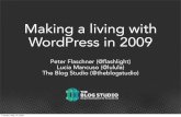 Making a living with WordPress in 2009