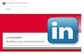 LinkedIn: building your personal brand
