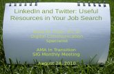 LinkedIn and Twitter: Useful Resources in Your Job Search