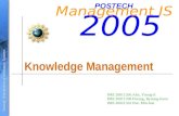 2005 Management IS POSTECH Strategic Management of ...