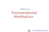 A Review on Transendental Meditation