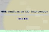HRD audit as an OD intervention