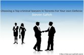 Choosing a Top criminal lawyers in Toronto For Your own Defense
