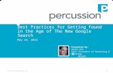 Percussion Software: Best Practices for Getting Found in the Age of Personalized Search