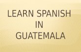 Learn Spanish In Guatemala