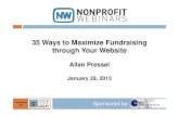 35 Ways to Maximize Fundraising through Your Website