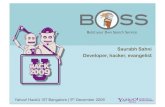 BOSS: Yahoo HackU IIIT Bangalore