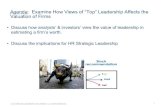 The Monetization of Leadership Strength - April 2013 Seattle CHO Group Presentation