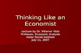 Lecture 3 thinking like an economist