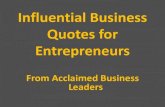 Business leader quotes for entrepreneurs